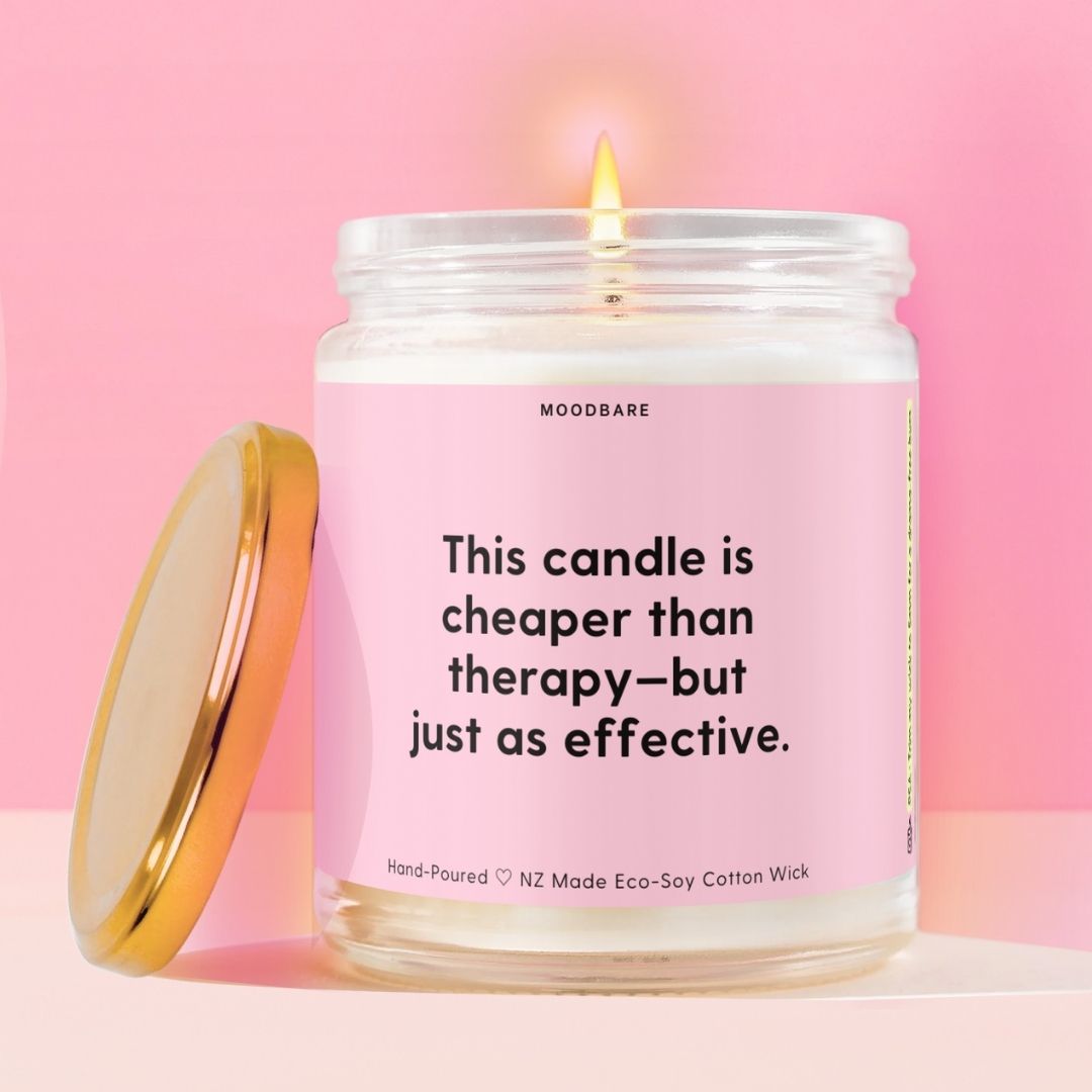 This candle is cheaper than therapy—but just as effective. Moodbare