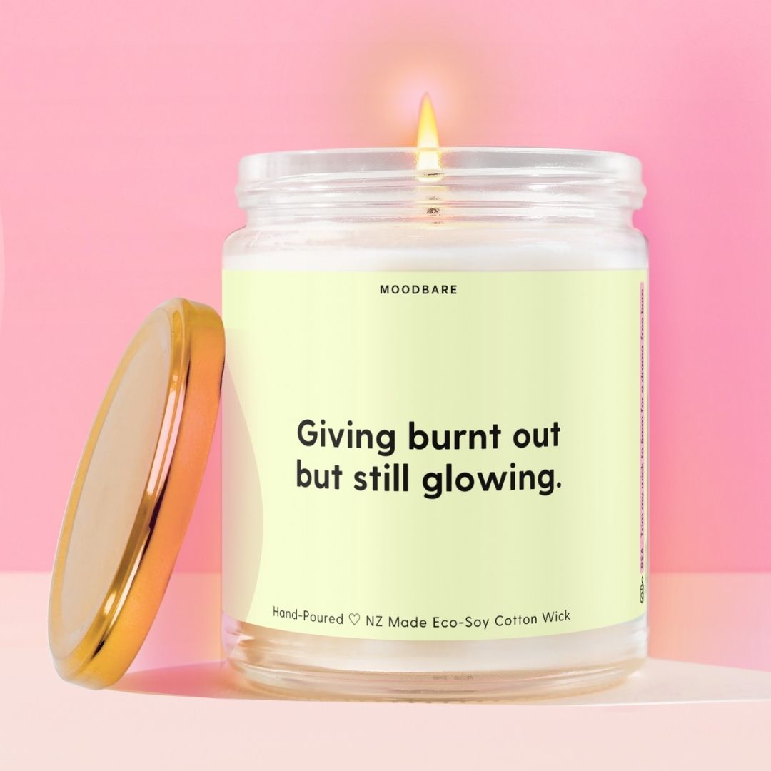Giving burnt out but still glowing. Moodbare